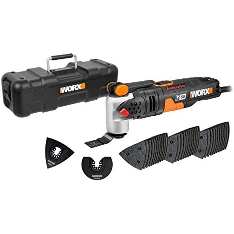 WORX WX681 F50 400W Sonicrafter Multi-Tool Oscillating Tool with 40 Accessories
